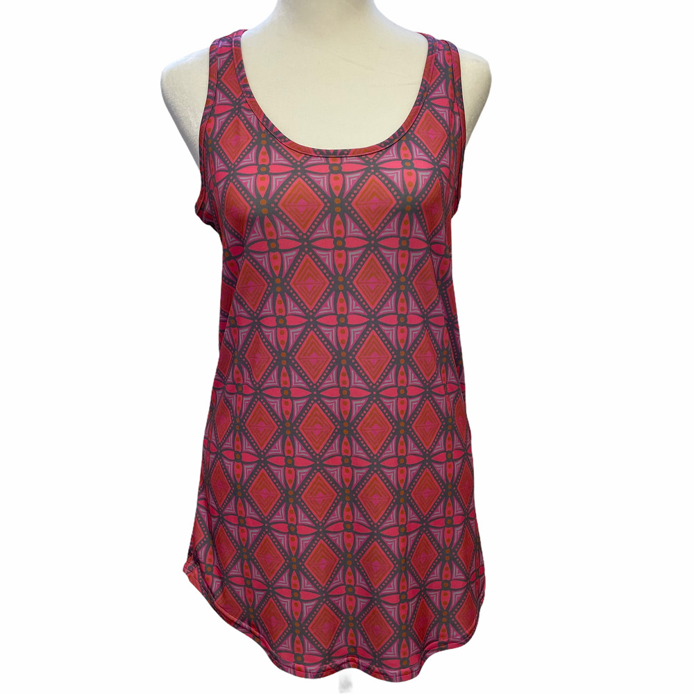 2015 Mia Marcelle Swimwear Le Chee Swin Suit Cover Up Racerback Top Size S
